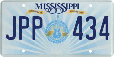 MS license plate JPP434
