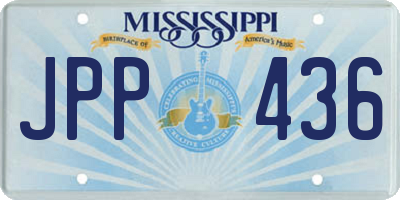 MS license plate JPP436