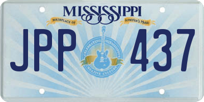 MS license plate JPP437