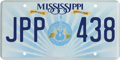 MS license plate JPP438