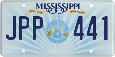MS license plate JPP441