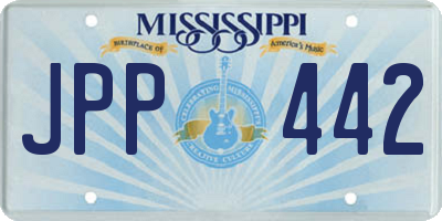 MS license plate JPP442