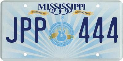MS license plate JPP444
