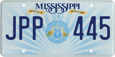 MS license plate JPP445