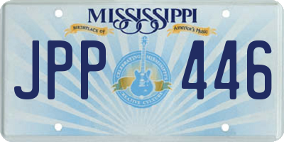 MS license plate JPP446