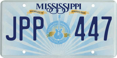 MS license plate JPP447