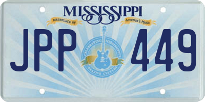 MS license plate JPP449
