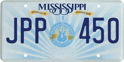 MS license plate JPP450