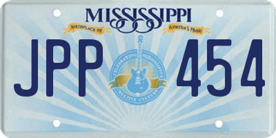 MS license plate JPP454