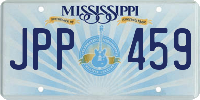 MS license plate JPP459