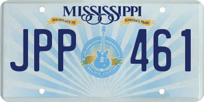MS license plate JPP461