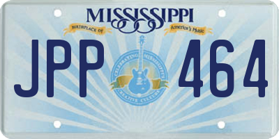 MS license plate JPP464
