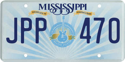 MS license plate JPP470