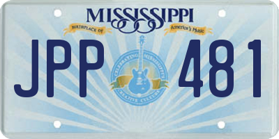 MS license plate JPP481