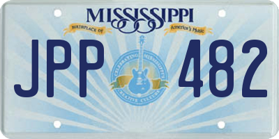 MS license plate JPP482