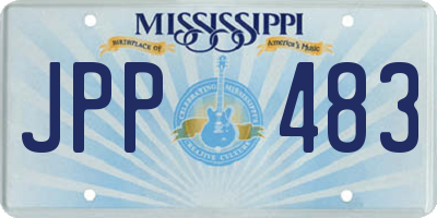 MS license plate JPP483