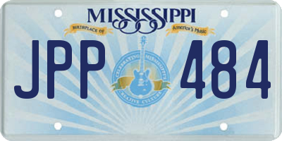 MS license plate JPP484