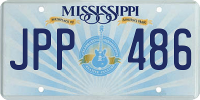 MS license plate JPP486