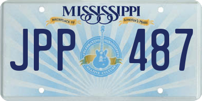 MS license plate JPP487