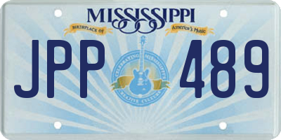 MS license plate JPP489