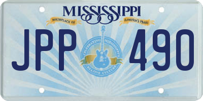 MS license plate JPP490