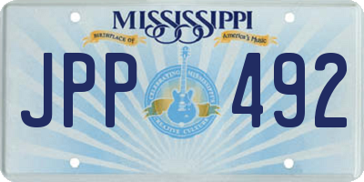 MS license plate JPP492