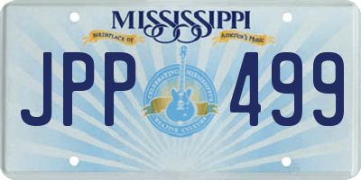 MS license plate JPP499