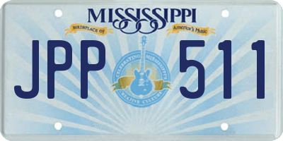 MS license plate JPP511