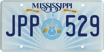 MS license plate JPP529