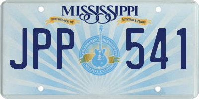 MS license plate JPP541