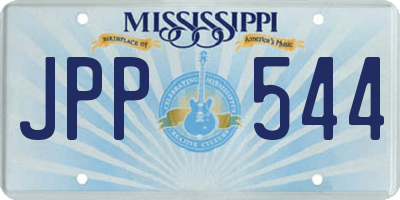 MS license plate JPP544