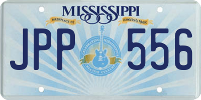 MS license plate JPP556