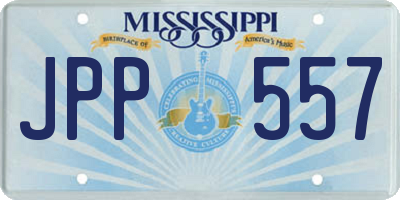 MS license plate JPP557