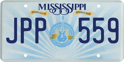 MS license plate JPP559