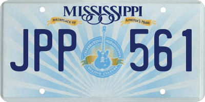 MS license plate JPP561