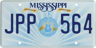 MS license plate JPP564