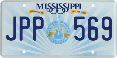 MS license plate JPP569