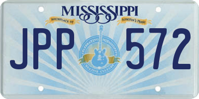 MS license plate JPP572