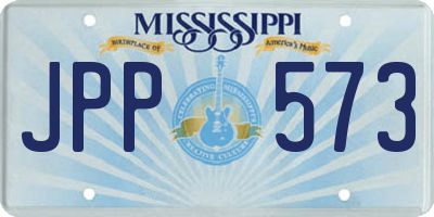 MS license plate JPP573
