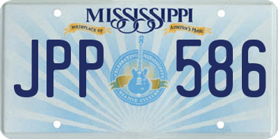 MS license plate JPP586
