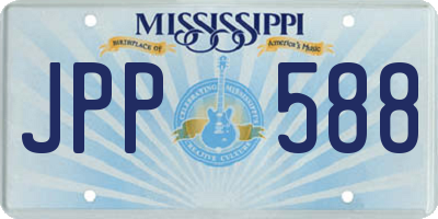 MS license plate JPP588