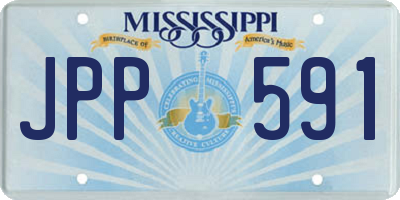 MS license plate JPP591