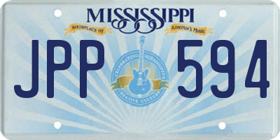 MS license plate JPP594