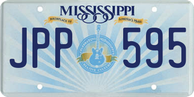MS license plate JPP595