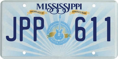 MS license plate JPP611