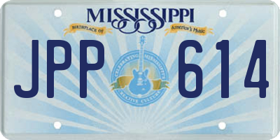 MS license plate JPP614