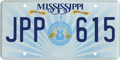 MS license plate JPP615