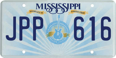 MS license plate JPP616