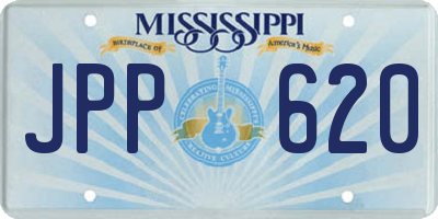 MS license plate JPP620