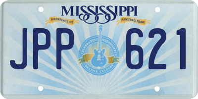 MS license plate JPP621